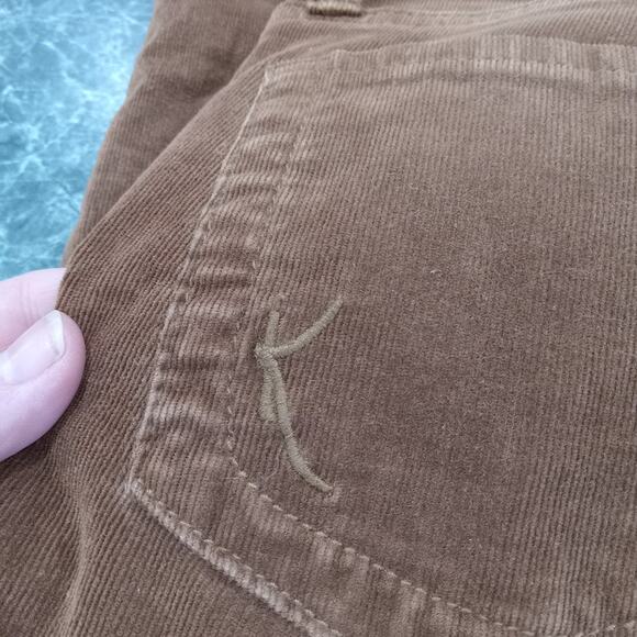 Kut From the Kloth Women's Tan Corduroy Pants Mid-Rise Straight Stretch Size 8 - Picture 14 of 16